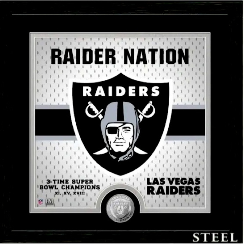 Las Vegas Raiders Battle Cry Minted Photo Mint